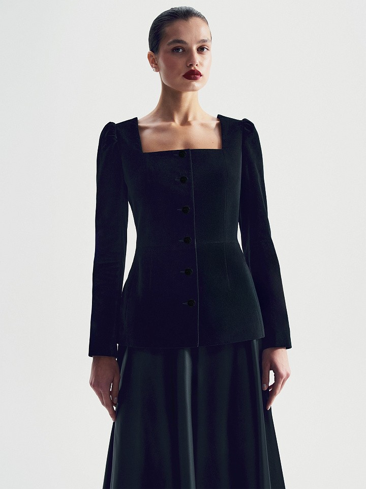 Жакет без лацканов