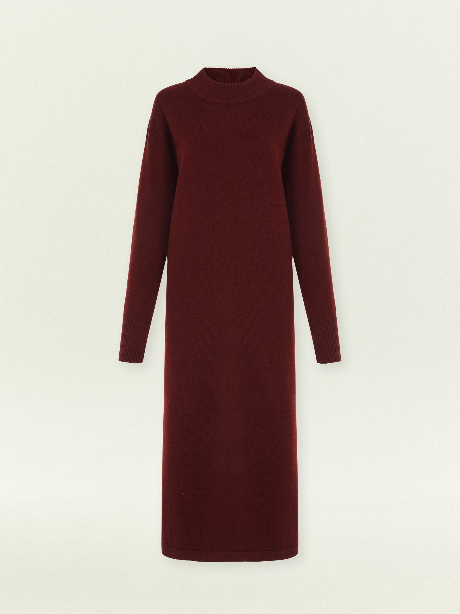 Платье миди из костюмной шерсти