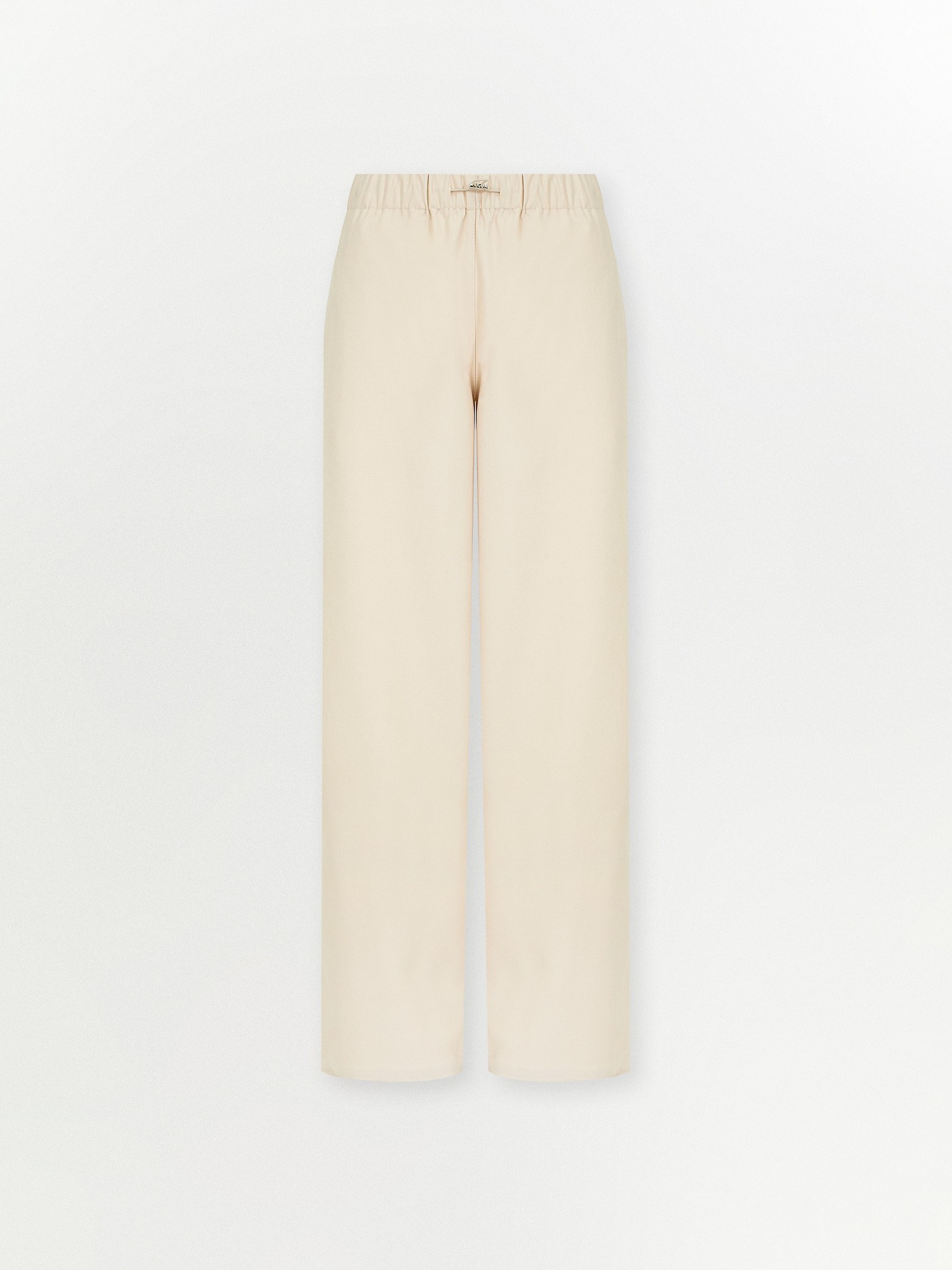 Брюки прямого кроя из трикотажа