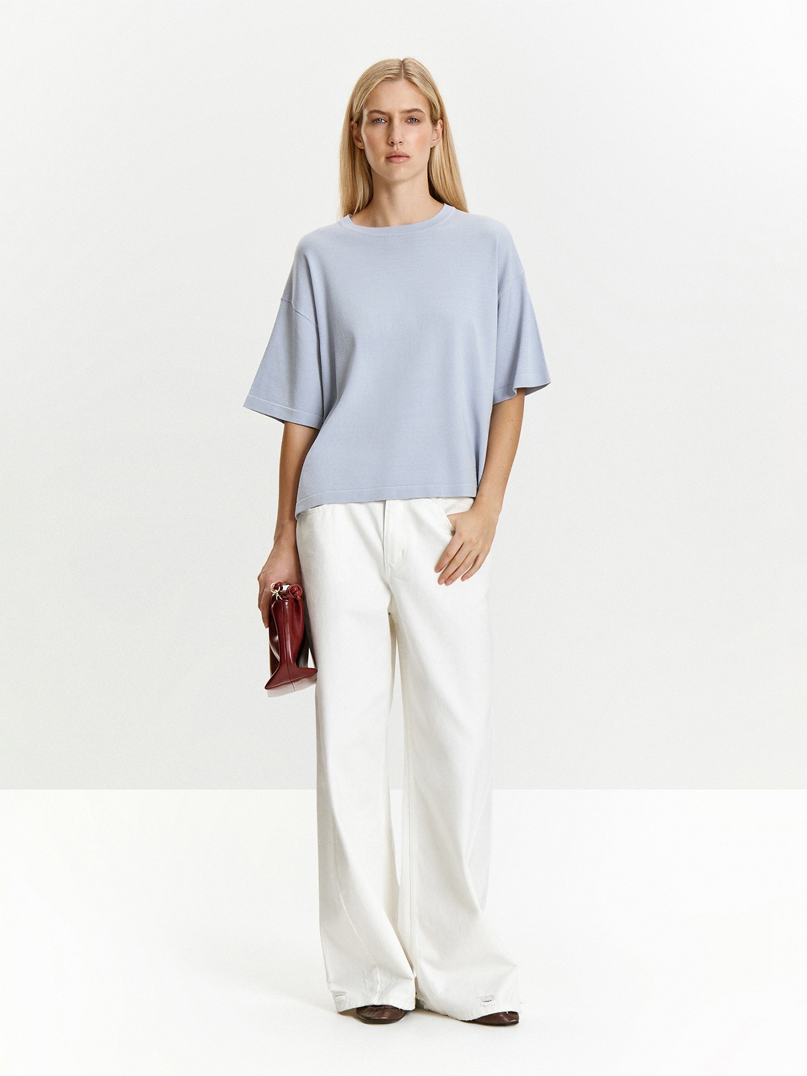 Футболка с содержанием шелка