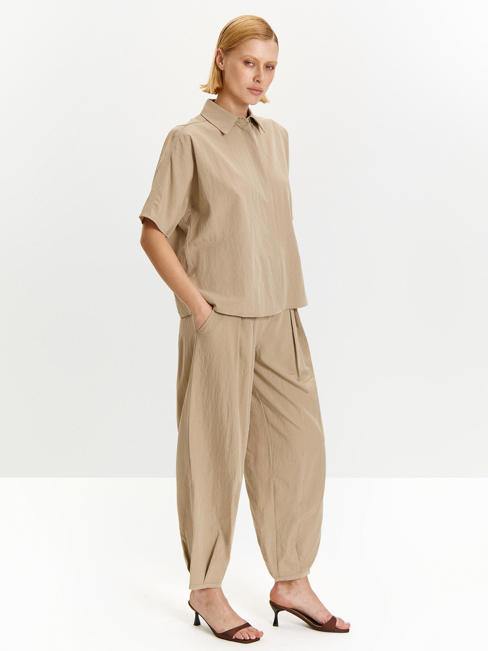 Брюки о-силуэта