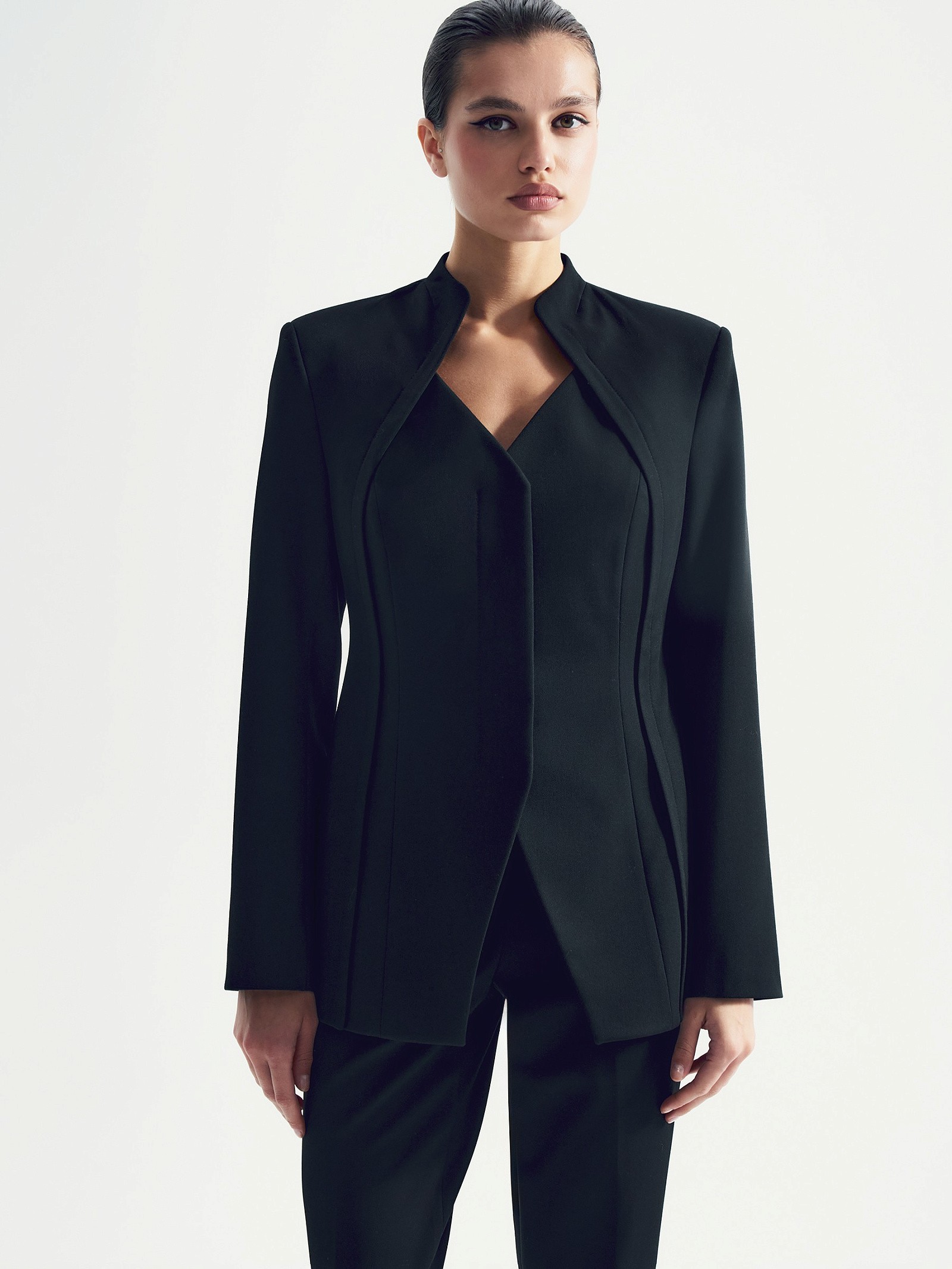 Жакет без лацканов