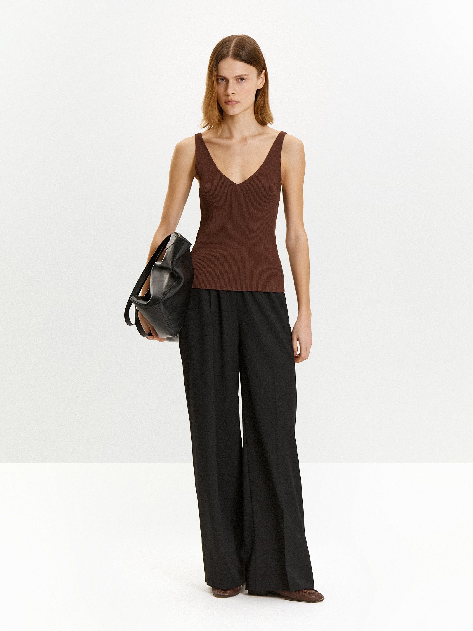 Трикотажный топ из вискозы