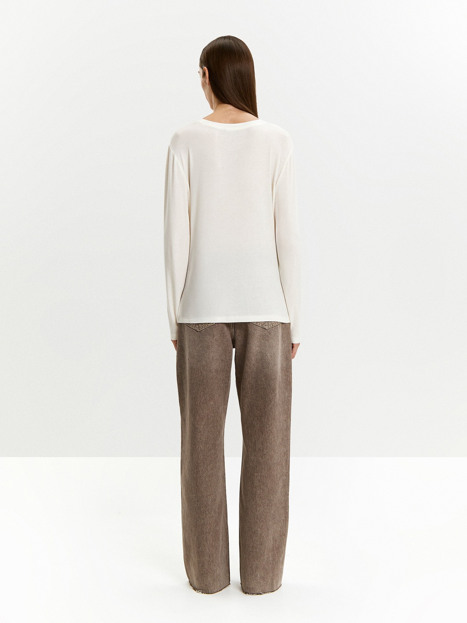 Лонгслив с содержанием шерсти