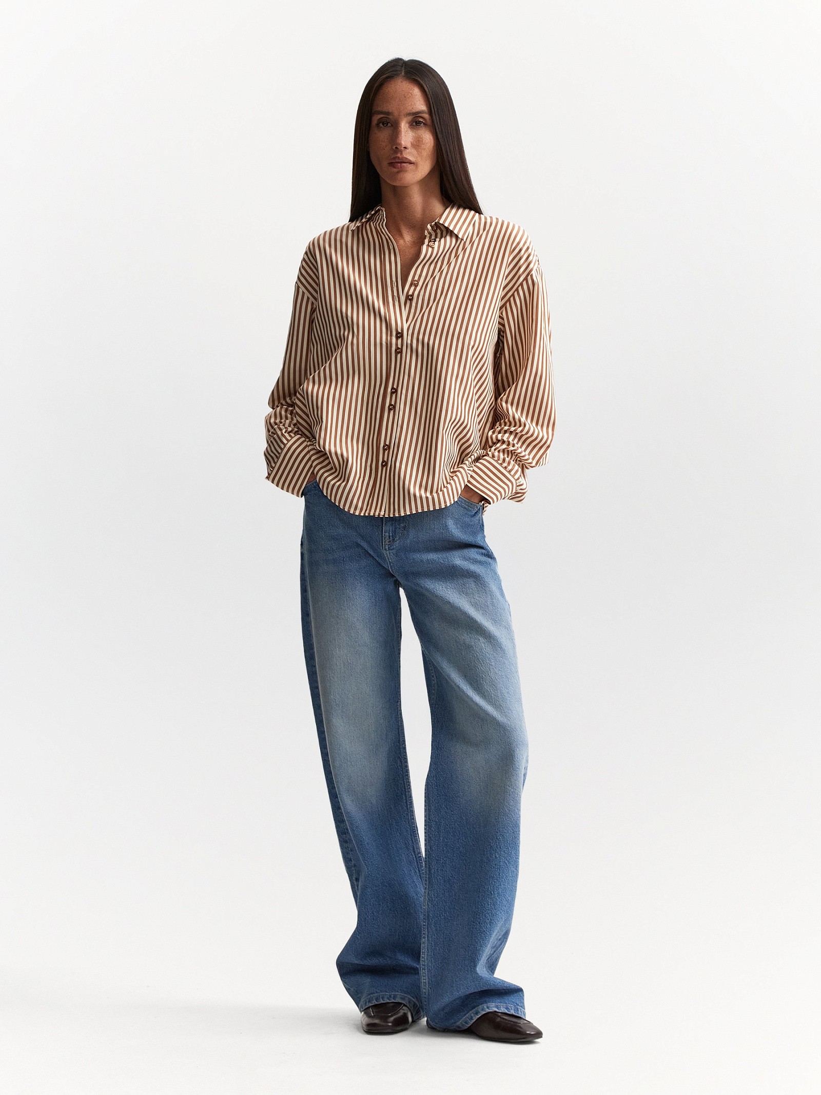 Джинсы Cropped Wide Leg 520