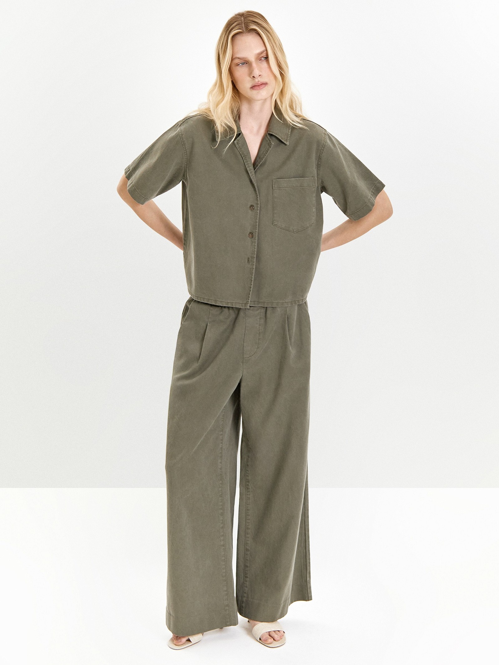 Рубашка из денима