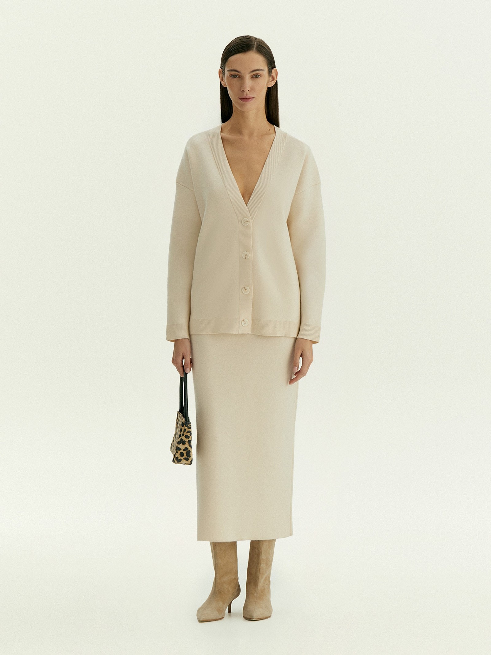 Кардиган из трикотажа