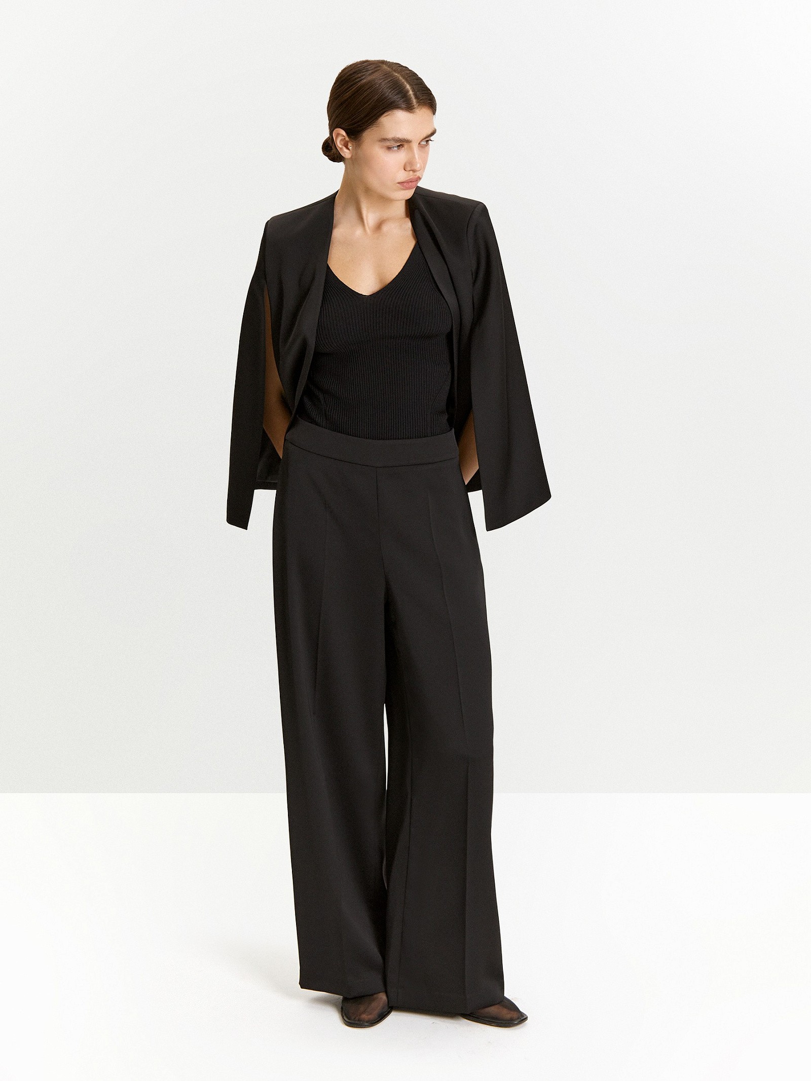 Брюки широкого кроя