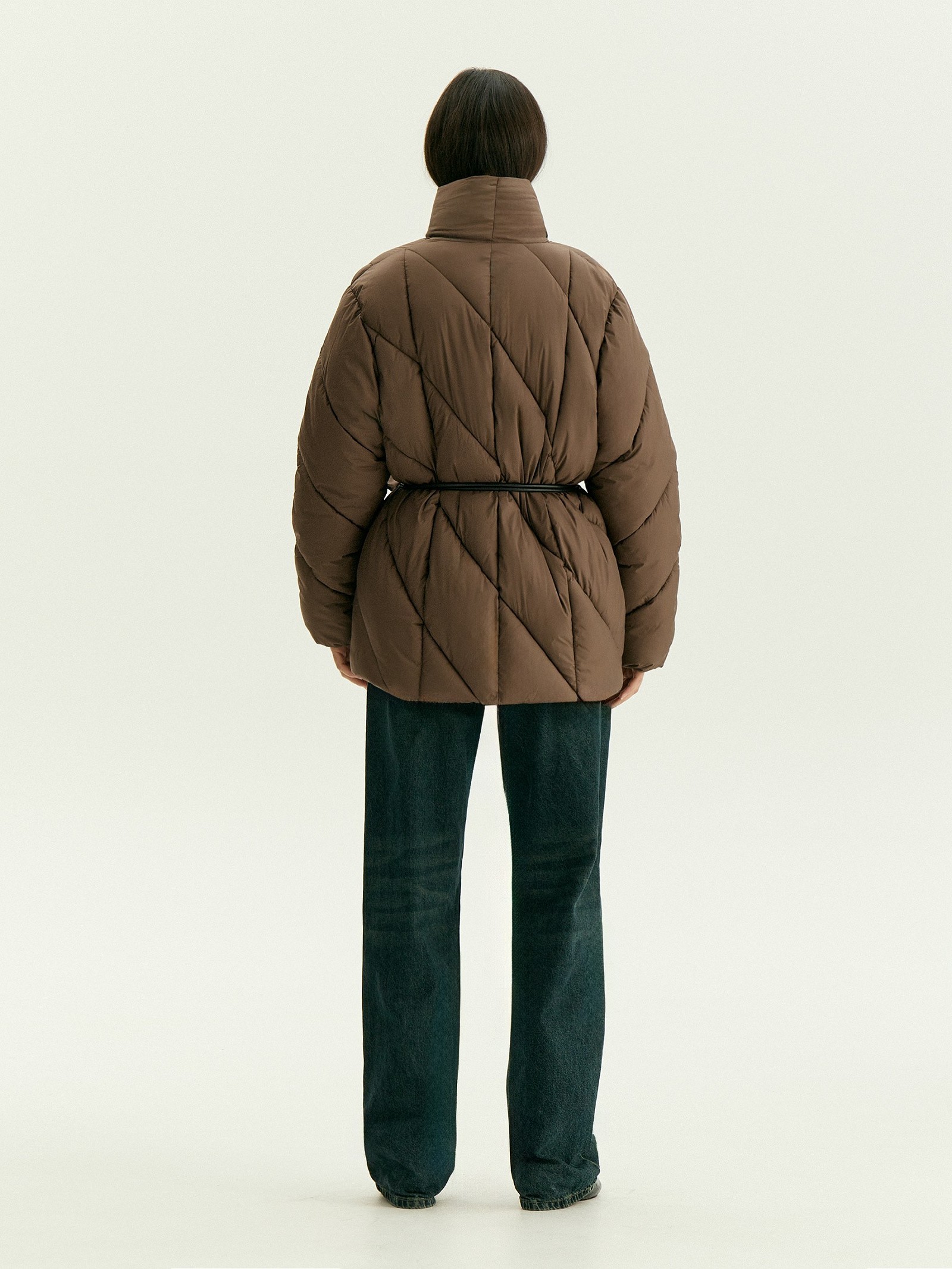 Куртка на запах с ремнем