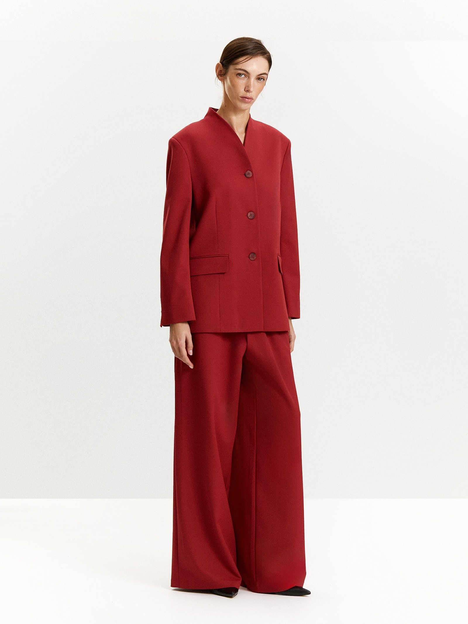 Брюки широкого кроя