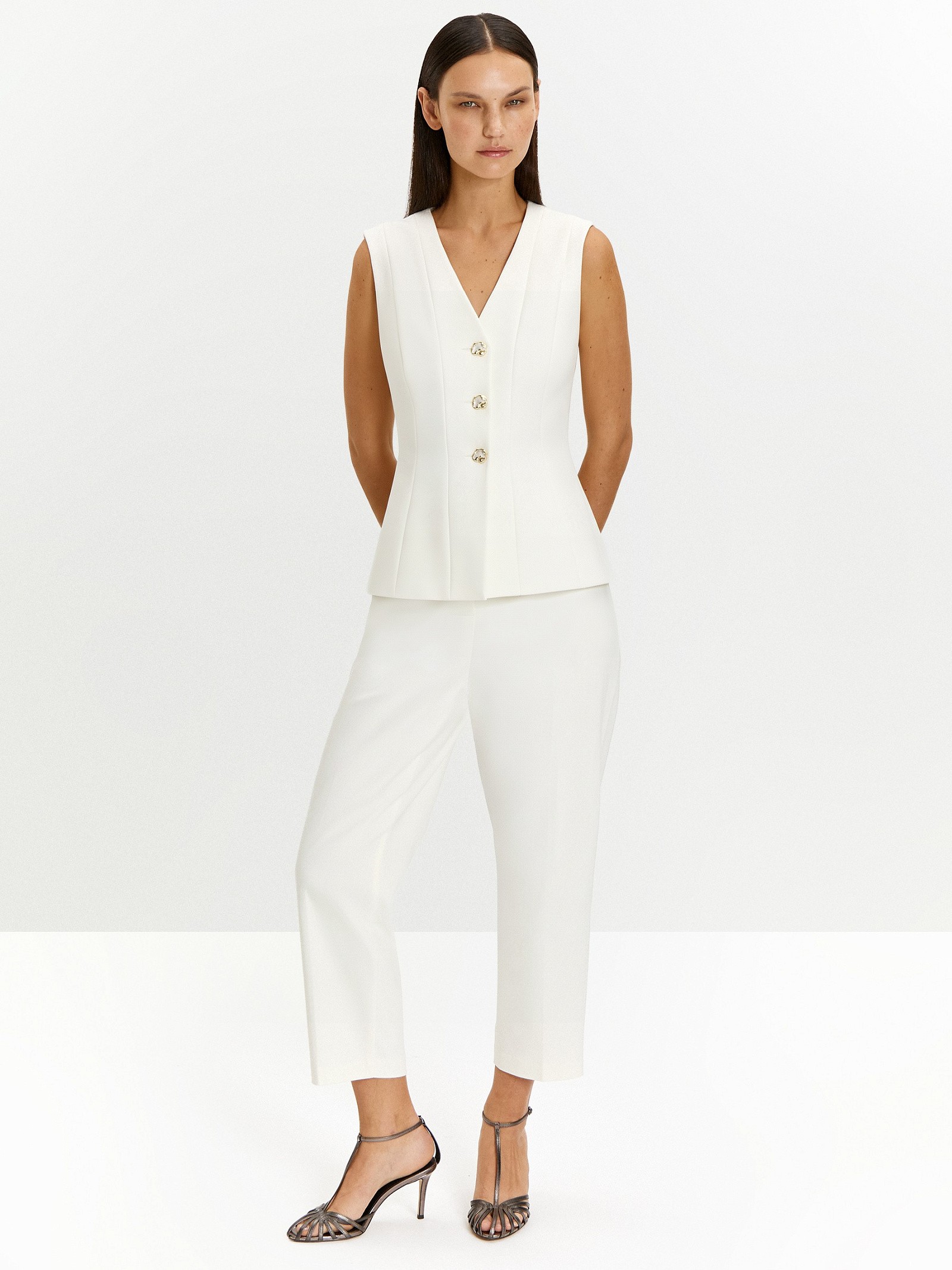 Блузка однотонная