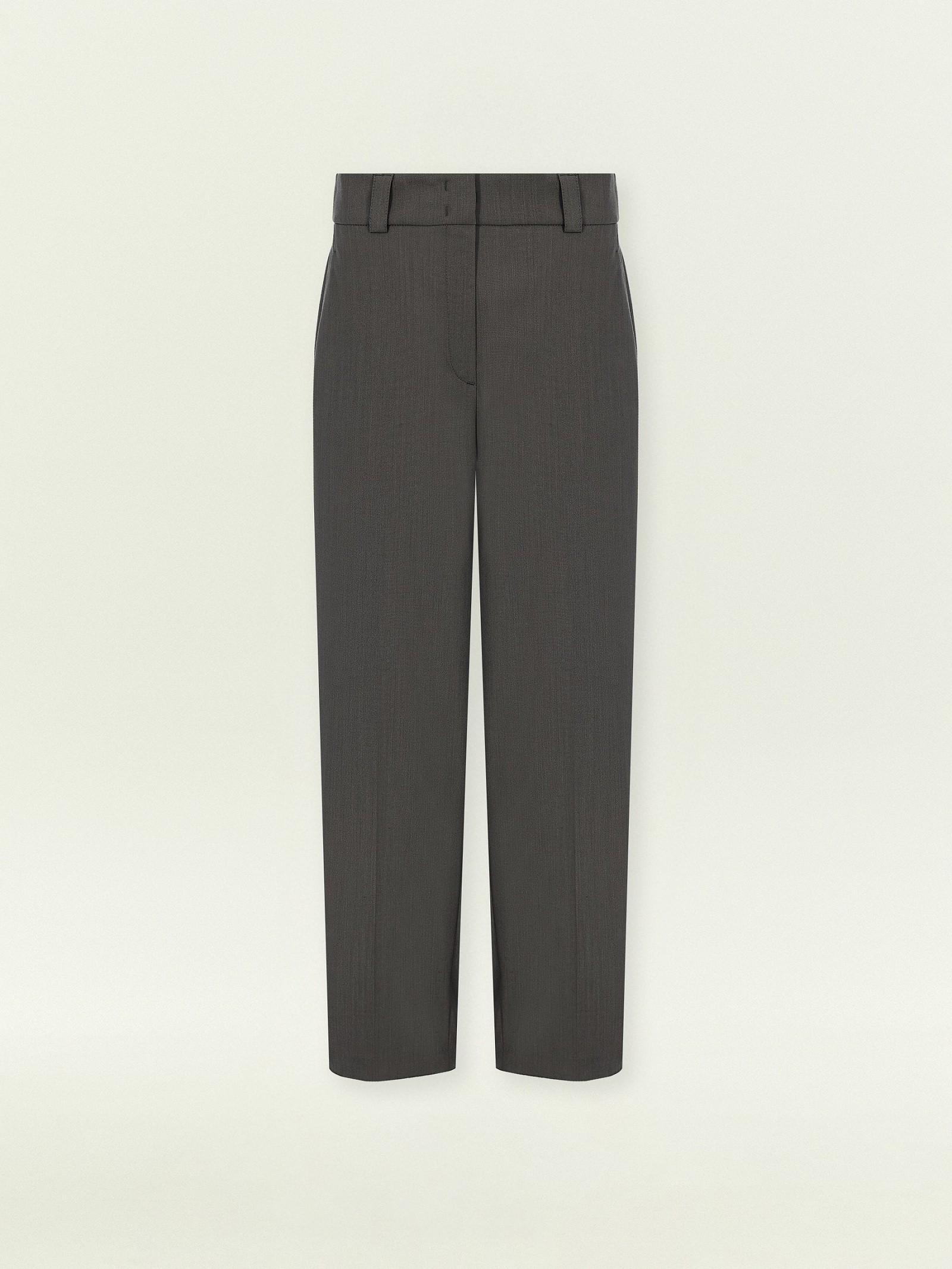 Брюки зауженного кроя из костюмной шерсти
