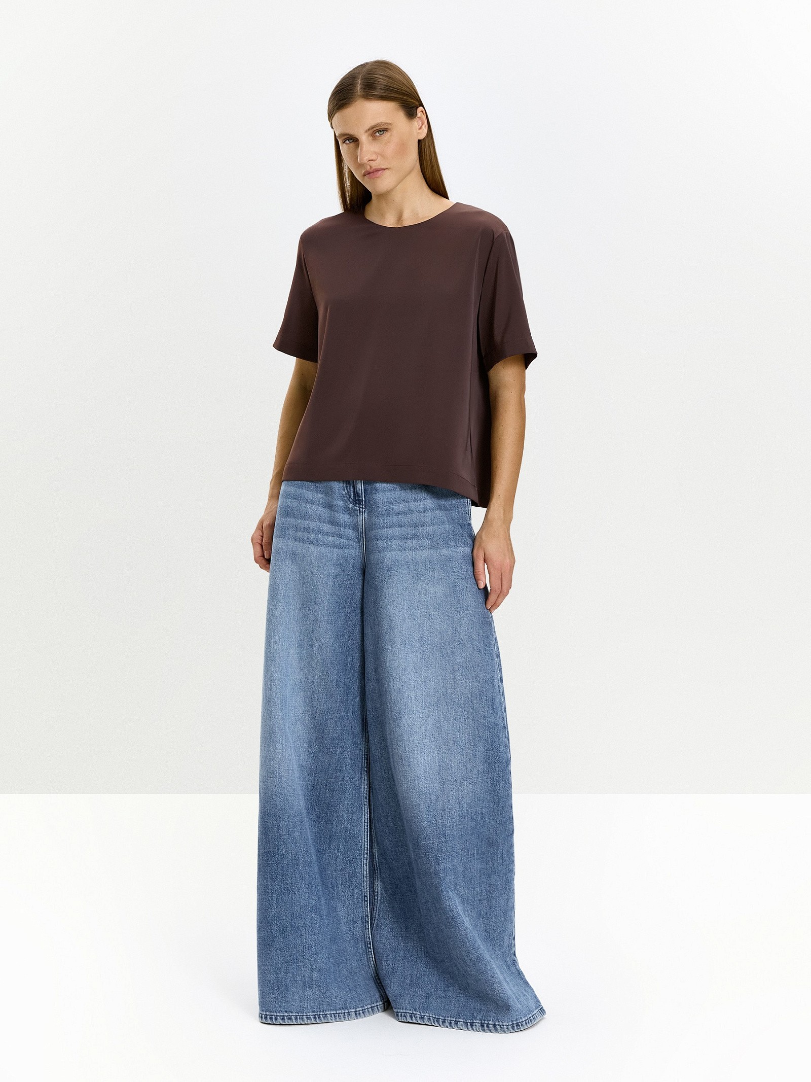 Блузка прямого кроя