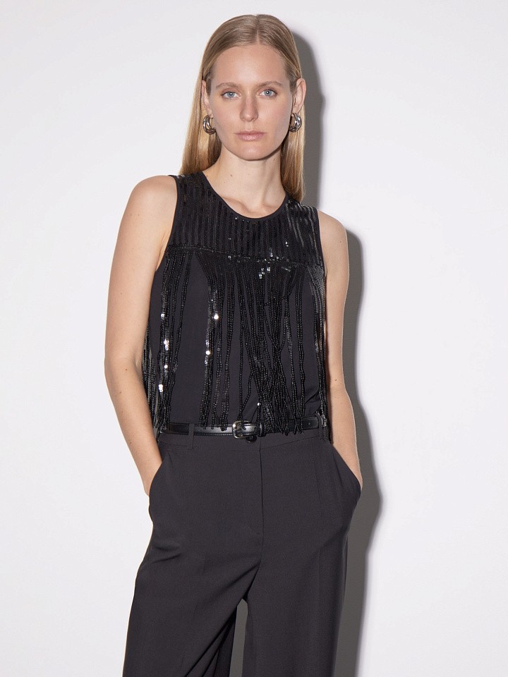 Однотонный топ