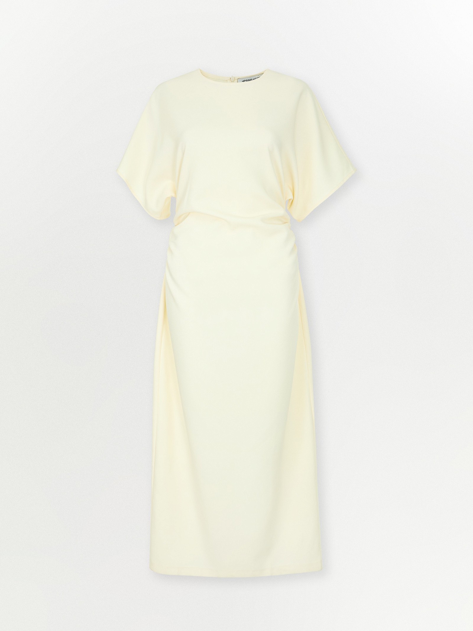 Однотонное платье