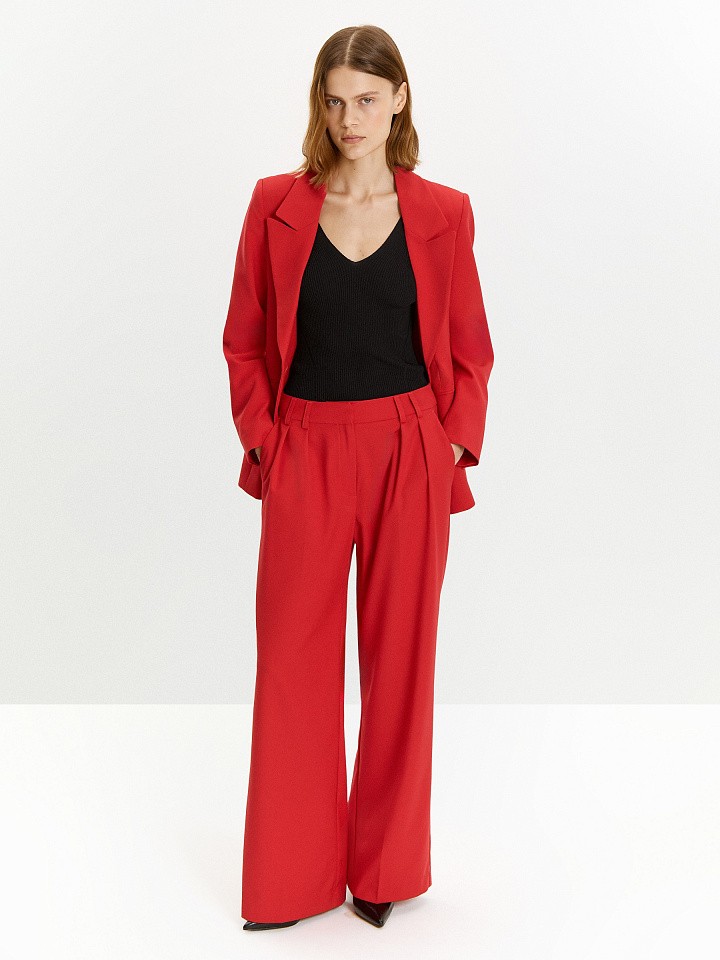 Брюки прямого кроя