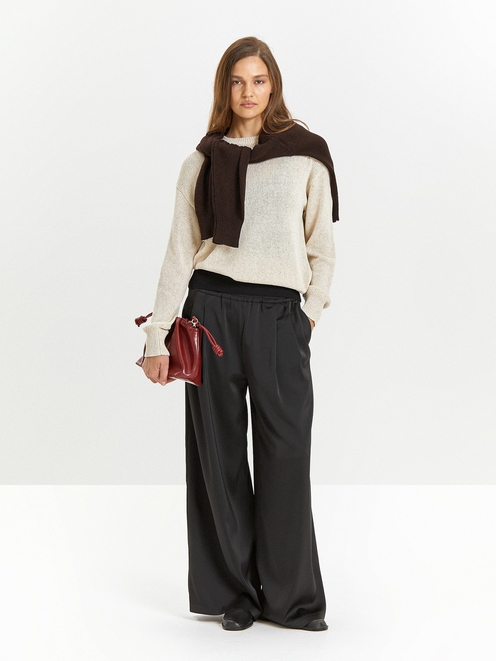 Брюки широкого кроя