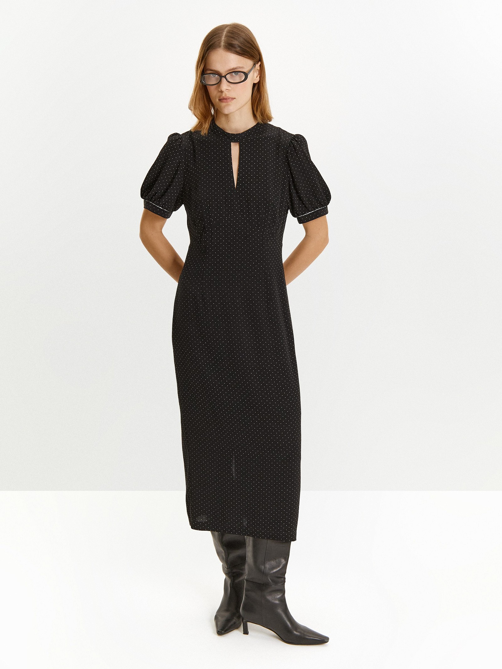 Платье в горох