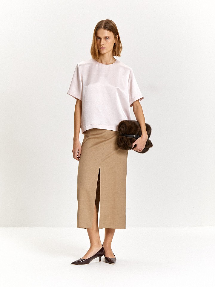 Блузка прямого кроя