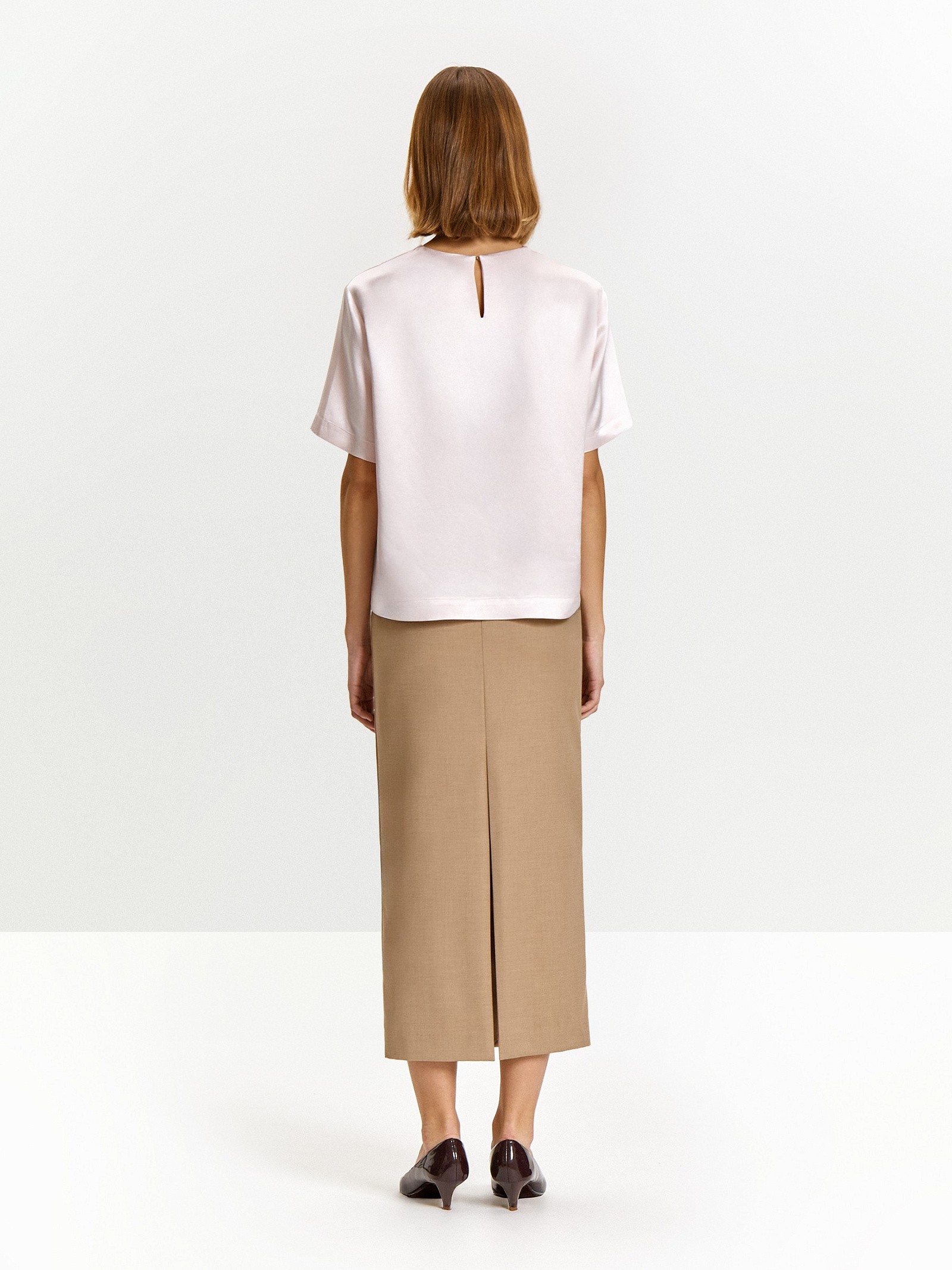 Блузка прямого кроя