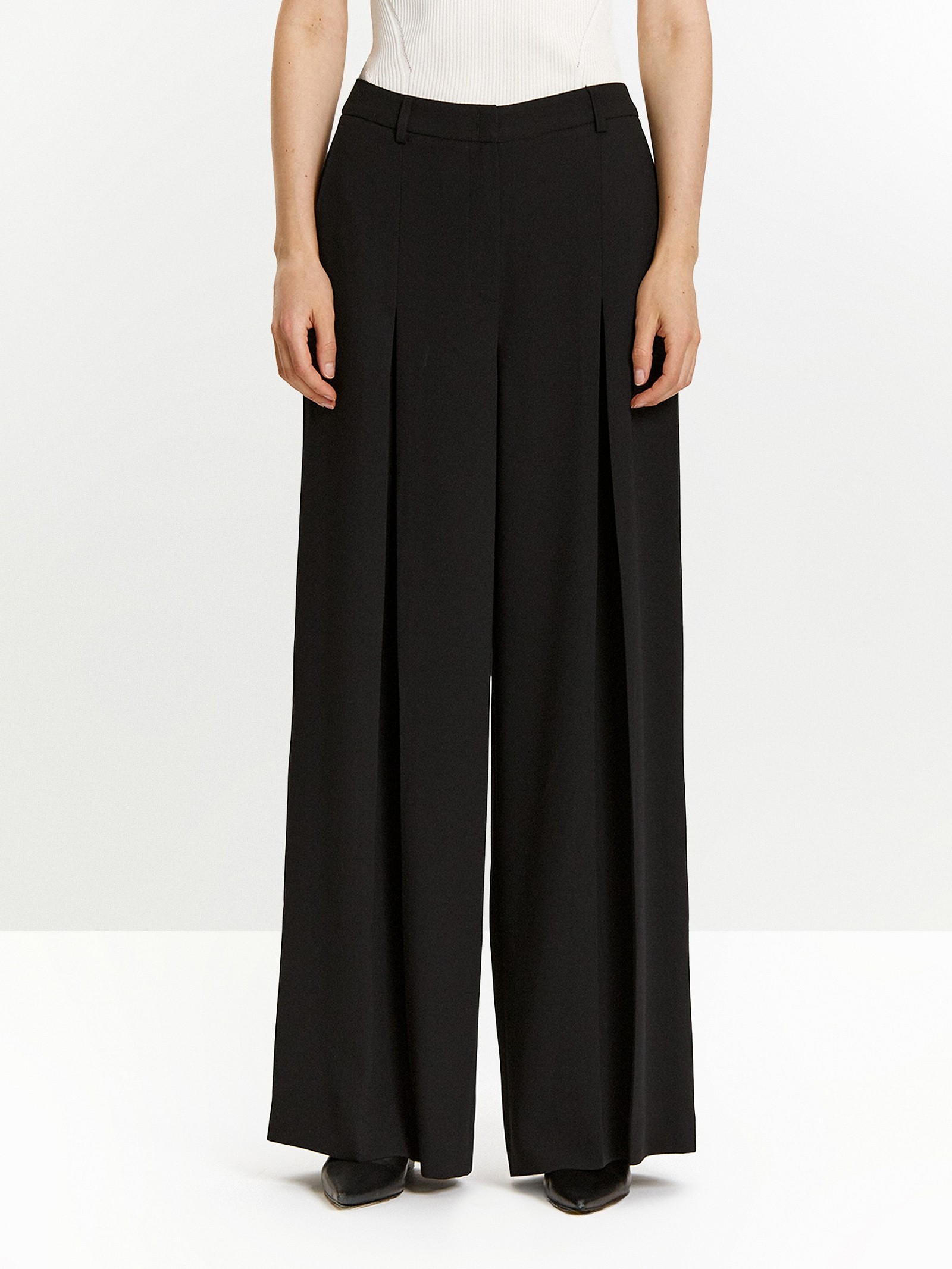 Брюки широкого кроя