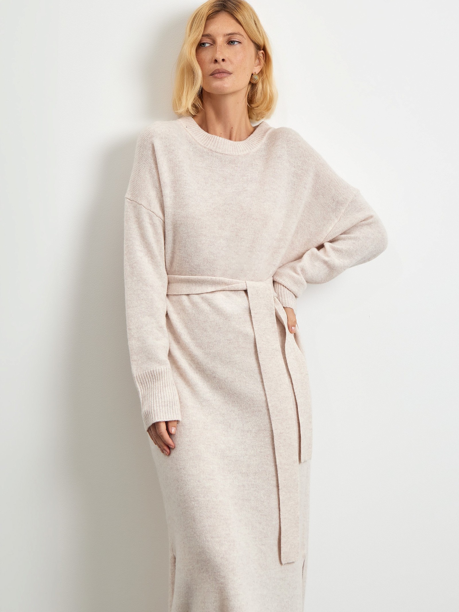 Платье из 100% шерсти мериноса