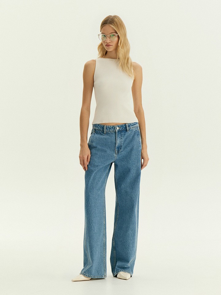 Джинсы Wide Leg 438