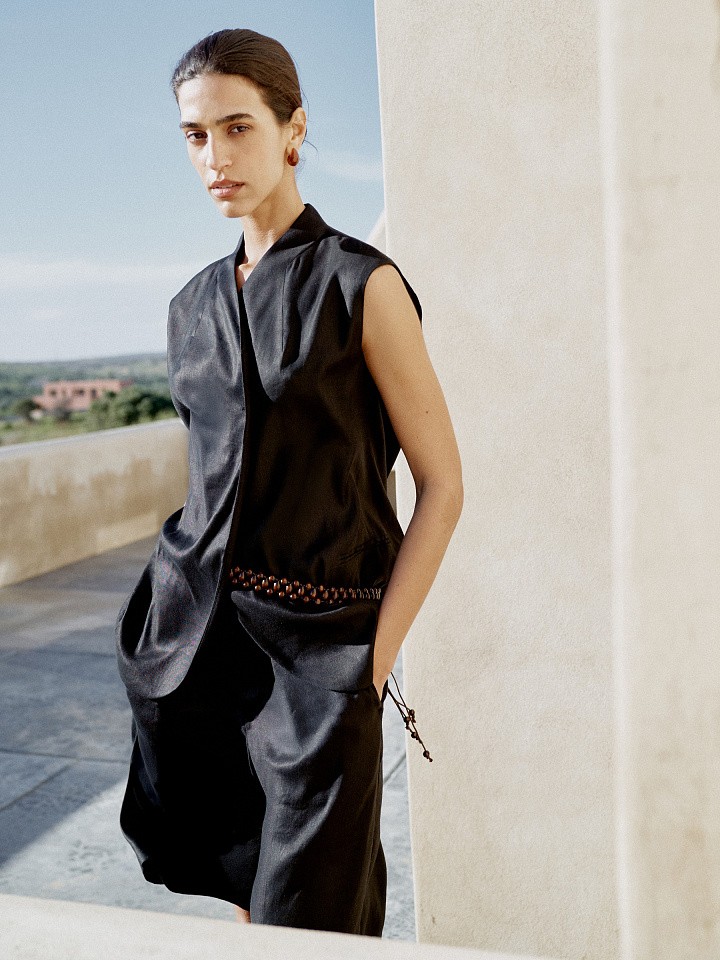 Жилет прямого кроя