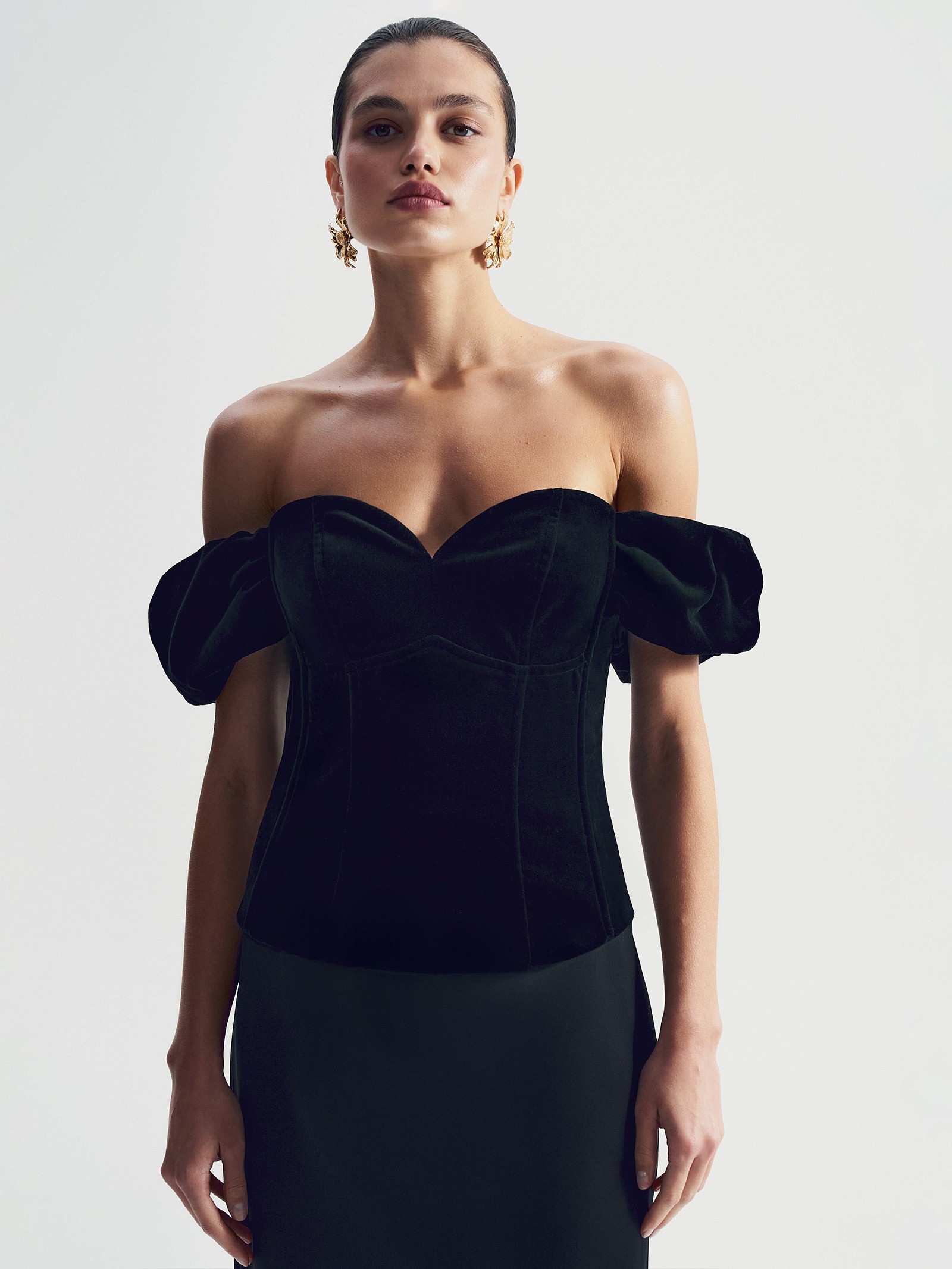 Однотонный топ