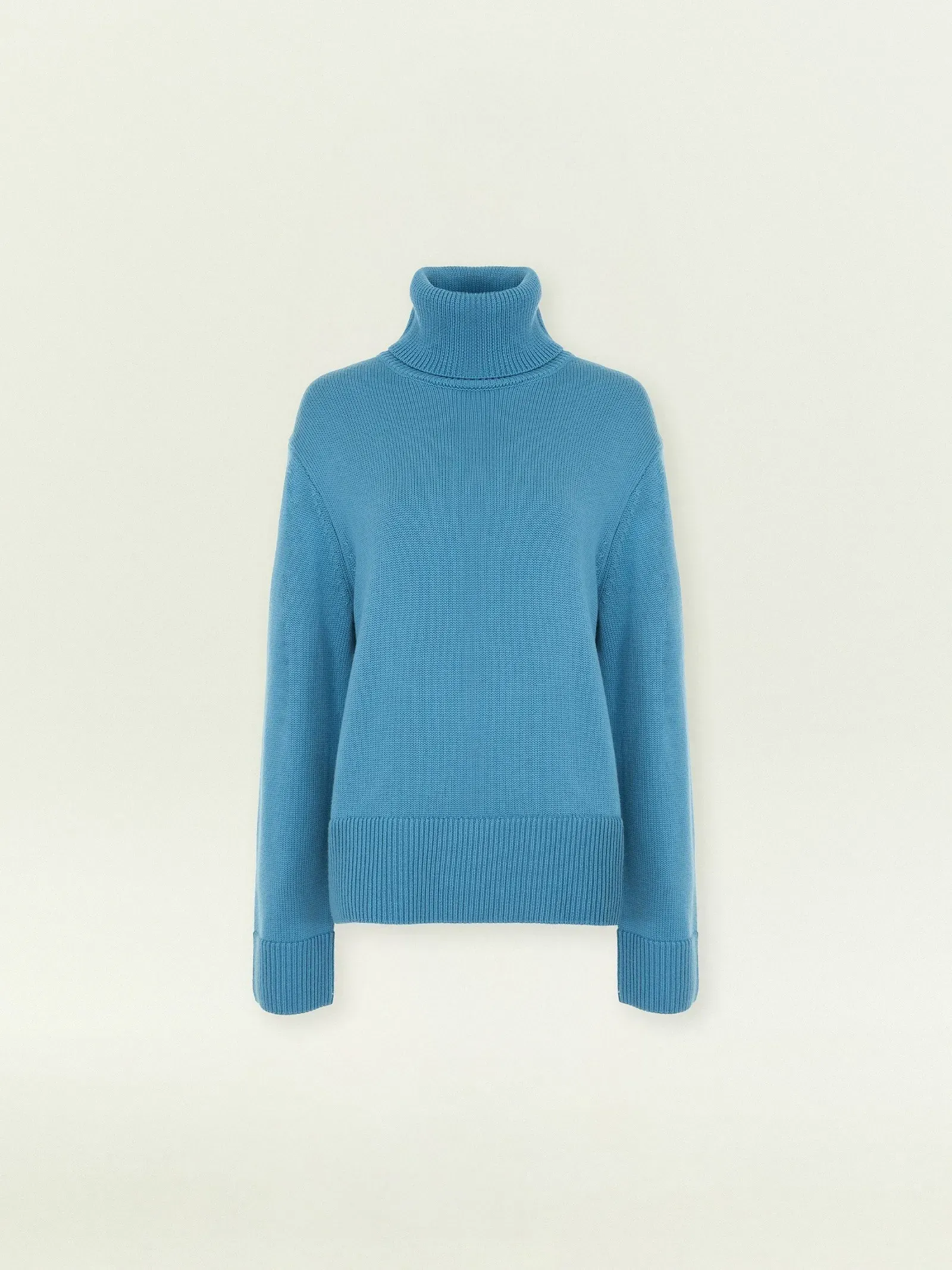 Свитер с высоким воротником из смесовой шерсти