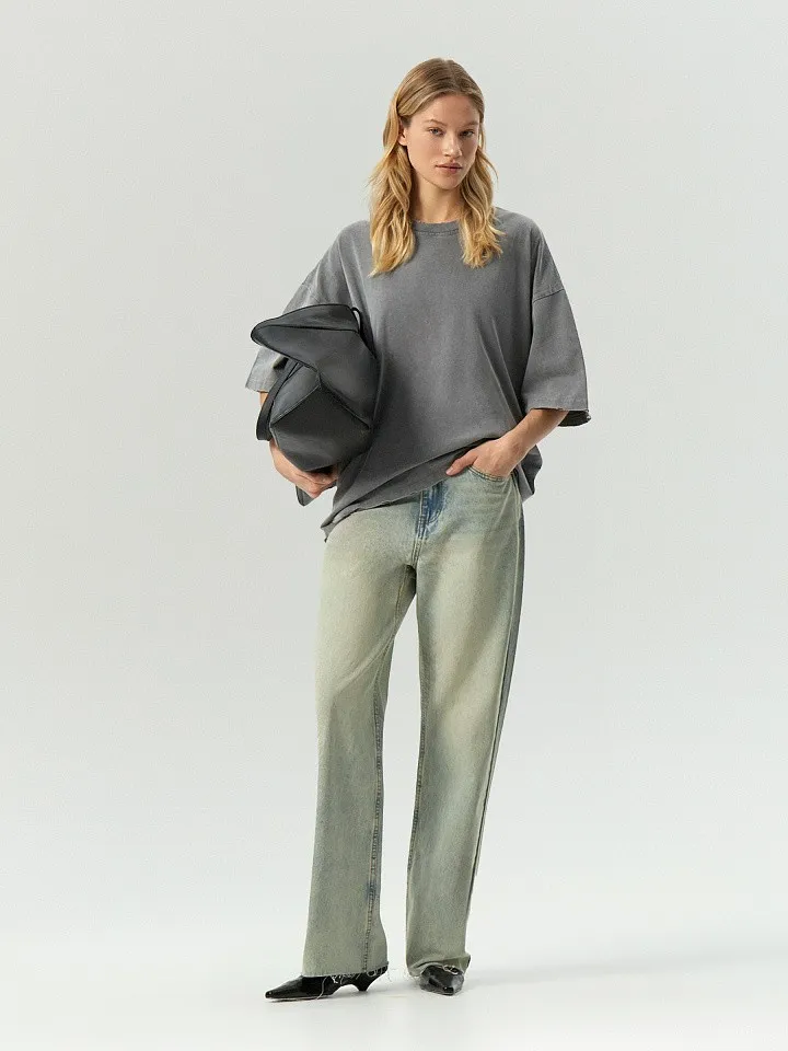 Футболка oversize с эффектом варки