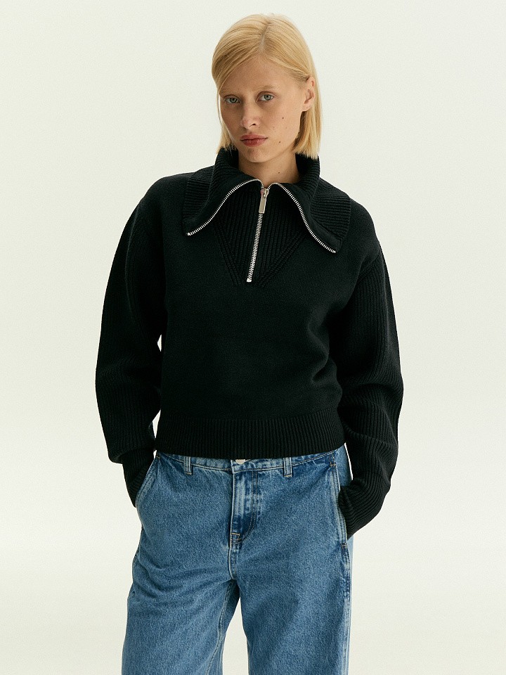 Свитер с отложным воротником Свитер с отложным воротником