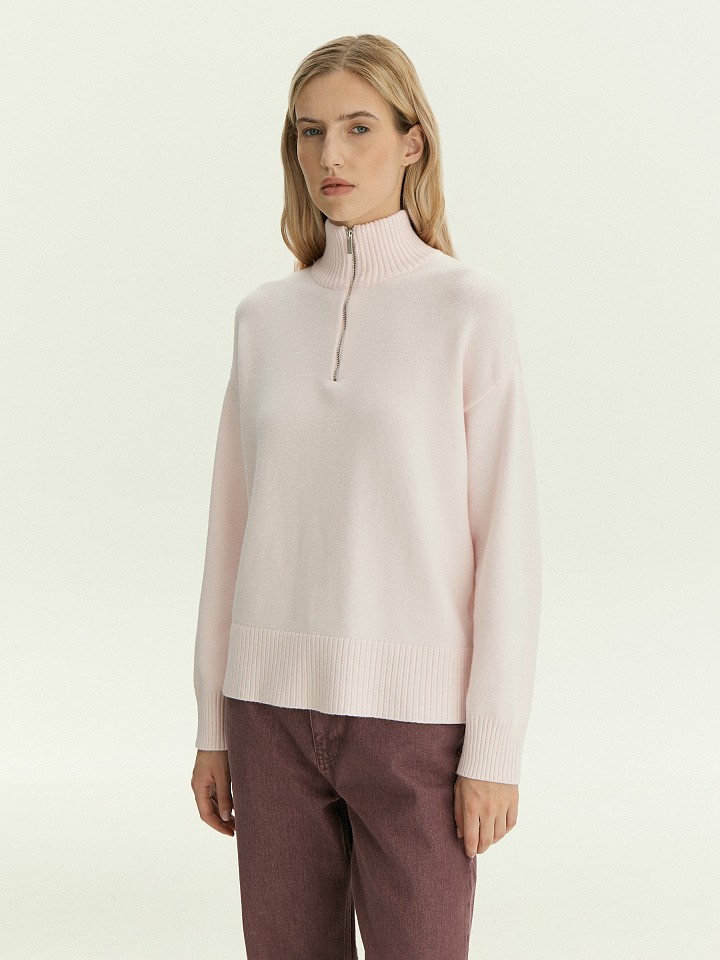 Свитер с воротником-стойкой Свитер с воротником-стойкой