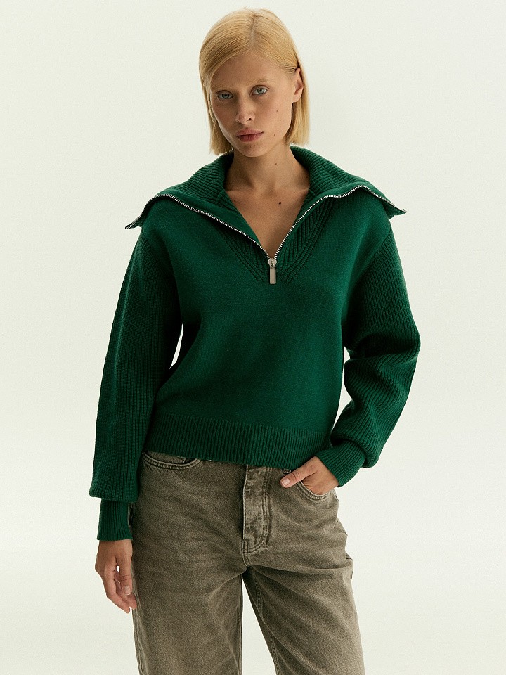 Свитер с отложным воротником Свитер с отложным воротником