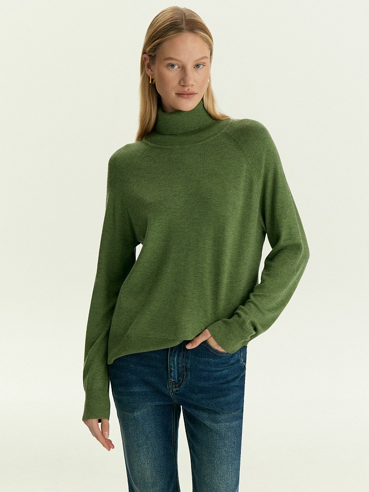 Водолазка из вискозы с добавлением шерсти Водолазка из вискозы с добавлением шерсти